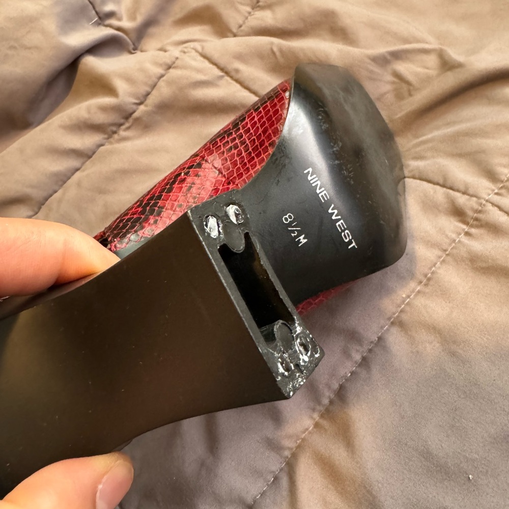 Snake Pattern Sling Backs - image 3